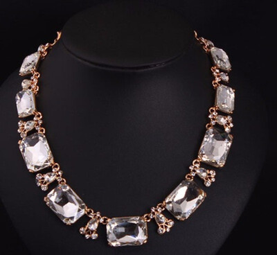 

new nice America brand temperament gem brief paragraph clavicle necklace dinner set female high-grade fashion accessories
