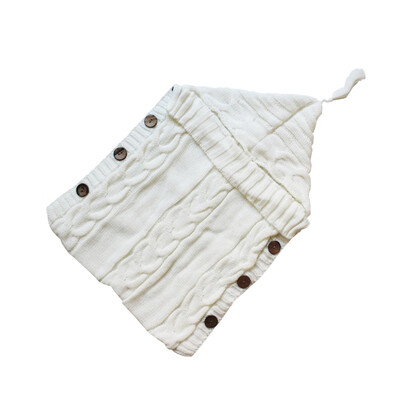 

Baby Sleeping Bag Newborn Baby Wrap Warm Crochet Knitted Blanket Infant Cute Blanket for Bedding