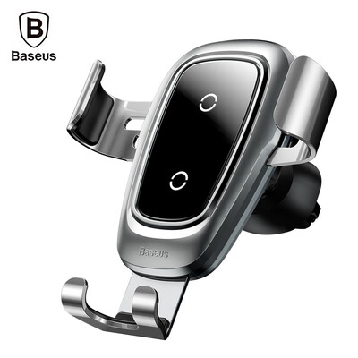 

Baseus Metal Wireless Charger Gravity Car Mount 10W for 4 - 65 inch Mobile Phones