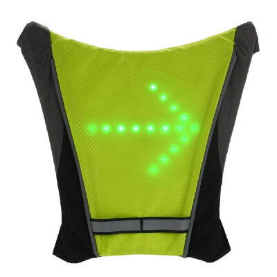 

Reflective Running Vest Lixada USB Rechargeable Reflective Backpack Attachment Clip with Remote Control LED Signal Light Outdoor