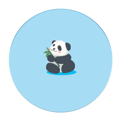 

KUMISUO mouse pad self-operated mouse pad medium S3 round sky blue panda mouse pad 250250MM game office mouse pad