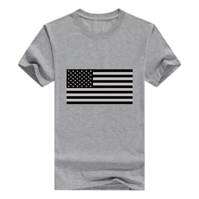 

Funny Mens Subdued American Flag T-Shirt