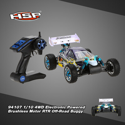 

Originally HSP 94107PRO 110 4WD Electronic Powered Brushless Motor RTR Off-Road Buggy & 24GHz Transmitter