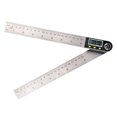 

Multifunctional Digital LCD Display Angle Ruler 360° Stainless Steel Electronic Goniometer Protractor Measuring Tool with Hold a