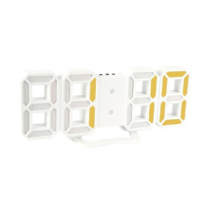 

3D LED Digital Clock with Night Mode Adjust the Brightness Electronic Table Clock Alarm Clock Wall Glowing Hanging Clocks