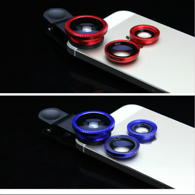 

Universal Mobile Phone Lens Wide-angle Macro Fisheye Three-in-one Set External