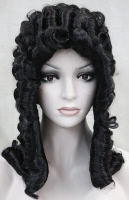

StrongBeauty Synthetic Wig Judge Baroque Nobleman Curls historical Blonde Gray Black curls historical