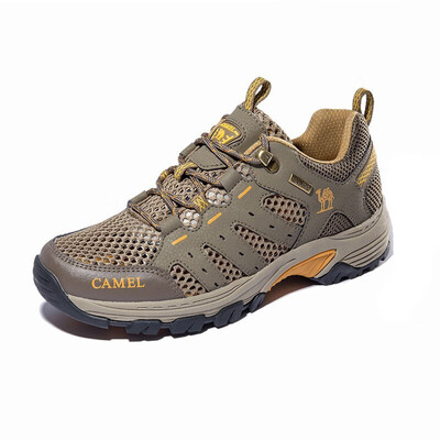 

Camel outdoor CAMEL outdoor couple walking shoes wear-resistant breathable tie low to help hiking walking shoes male A912303085 khaki 40