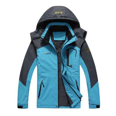 

Large Size Mens Male Mountain Waterproof Ski Jacket Windproof Rain Winter Inner Fleece Waterproof Jacket Outdoor Sport Warm Brand