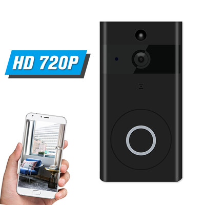 

WiFi Smart Wireless Security DoorBell Smart HD 720P Visual Intercom Recording Video Door Phone With Indoor Ding-Dong APP Remote Ho