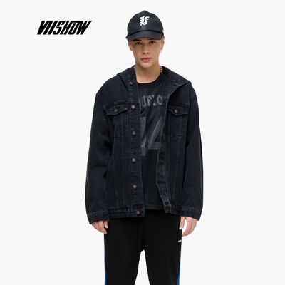 

Wei Xiu viishow 2019 spring new tide brand mens jacket hooded jacket youth jacket JC1081191 black