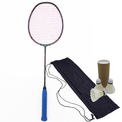 

Esper 58Gram 9U Carbon Fiber Badminton Racket Professional Super Lightest Graphite Racquet With String 30LBS For Adult