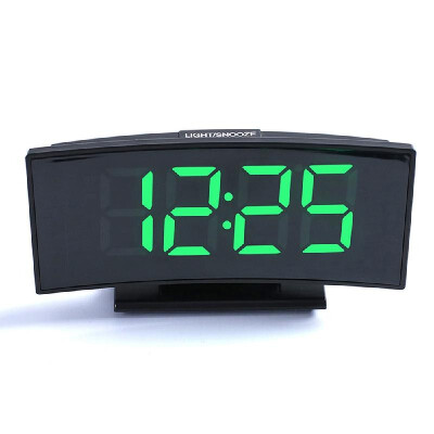 

Multifunctional Large Screen Digital Display Electronic Table Clock Mute LED Mirror Alarm Clock with Date Function&Temperature