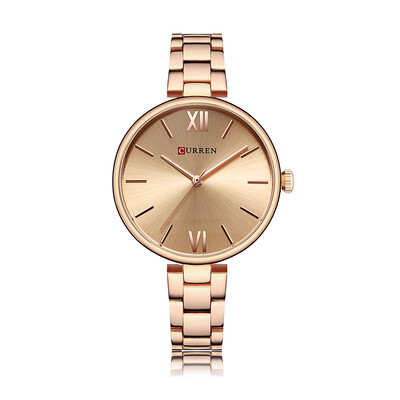 

CURREN 9017 Women Watch Quartz Movement Wrist Watch Simple Causal Gift for Women