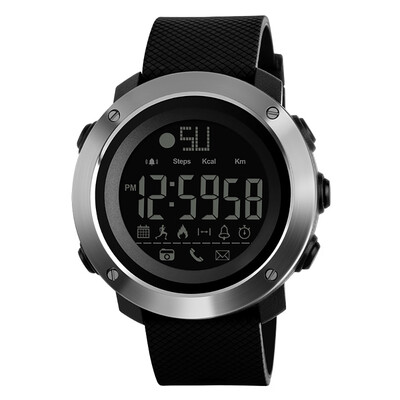 

SKMEI 1285 Smart Watch Analog Digital Pedometer Calorie Fitness Tracker Watch Fashion Casual Sports Wristwatch 5ATM Waterproof Bac
