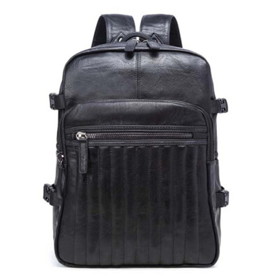 

PU fashion man backpack vintage school bag men travel bags large capacity laptop backpacks Teen tote schoolbag boy book handbag