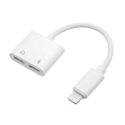 

For Lightning Jack Adapter Converter Charging & Headphone Audio Adapter for iPhone X 8 8Plus 7 7Plus 1 Male to 2 Female