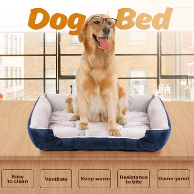 

Dog Bed Memory Foam Luxury Large Thick Pet Mat Removable Washable Cover for 36in 42in Dog Cage House Floor Size XL