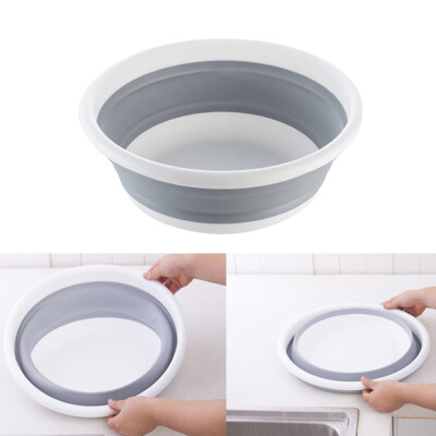 

Portable Foldable Water Washbasin Collapsible Washing Basin Space-saving Plastic Round Washtub