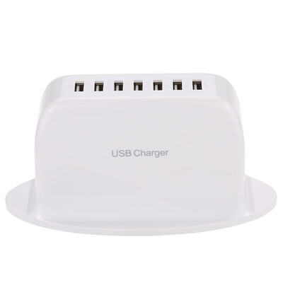 

7 Ports USB Desktop Charger Adapter Hub Multi Port USB Wall Charger Dock Station with Intelligent IC Auto Detect Tech
