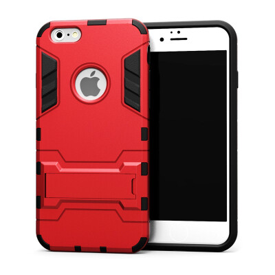 

Goowiiz Phone Case For Iphone 55s5cSe66s Armor PC TPU Silicone Hard Bracket Double Protection