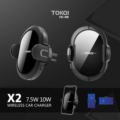 

Wireless Car Charger TOKQI Infrared Car Charing Mount Supports 10W Quick Charging for Samsung Compatible with 75W for iPhone
