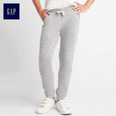 

GAP flagship store girls soft&comfortable elastic waist knit sweatpants 928321 hemp gray