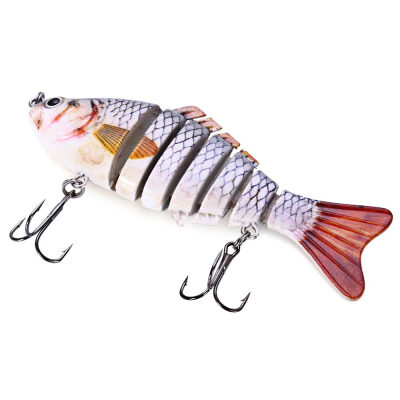 

10cm Fishing Lure Artificial Hard Bait 7 Jointed Sections Swimbait