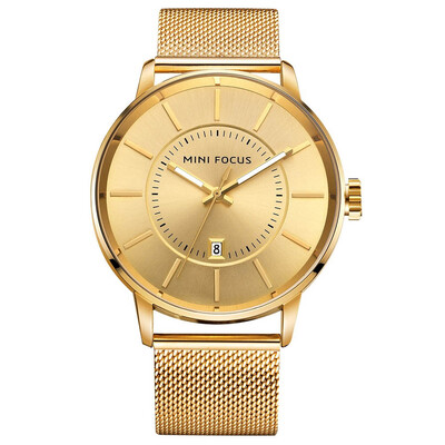 

BOFUTE Male Watches Business Watch Japanese Movement Calendar Luminous Waterproof Metal Strap 0034G