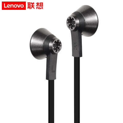 

Lenovo 500 flat head earphones headset laptop headset phone game music headphones dark gray