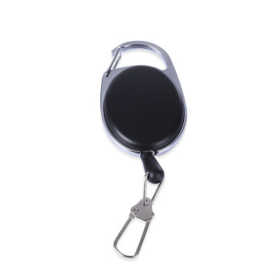 

EDCGEAR 60CM Kirsite Retractable Reel Key Pull Ring Badge Tag Clip ID Card Holder with Carabiner