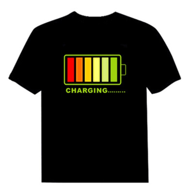 

Cell Audio-controlled Luminescent Music T-shirt for Men&Women XXXL