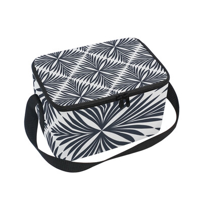 

ALAZA Lunch Box Insulated Retro Pattern Lunch Bag Large Cooler Tote Bag for Men Women