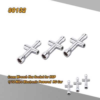 

3Pcs 80132 4mm 5mm 55mm 7mm Small Cross Wrench Hex Socket Repairing Tools for 110 Nitro Electronic Powered HSP Off-road Truck Bu