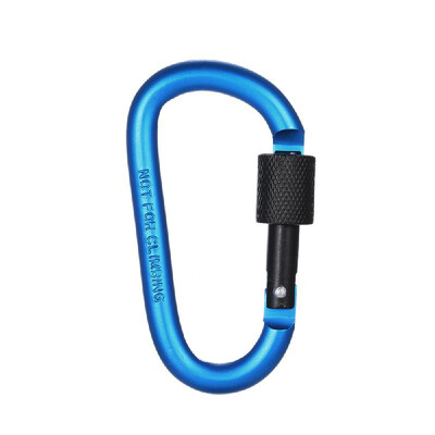 

Ultra Strength Metal Locking Carabiners Clip Outdoor Backpack Hanging D Shape Buckle Keychain Rings Gear for Hiking Camping