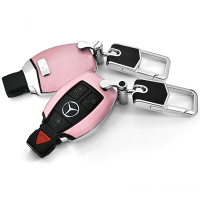 

Top Layer Leather Car Key Case For Benz GLCEBGLEGLK180L200L260L Car Key Cover Shell Car Keychain Car Styling