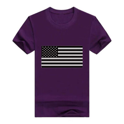 

Funny Mens Subdued American Flag T-Shirt