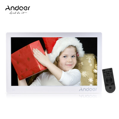 

Andoer 156inch Digital Photo Frame 1920 1080 HD Advertising Machine Full View IPS Screen Support Random Play with Remote Christ