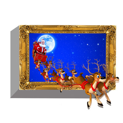 

3D Stereoscopic Show Window Wall Sticker Home Living Room Bedroom Environmental-Friendly Scary Decorative Paster for Halloween & C