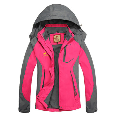 

Lixada Waterproof Jacket Windproof Raincoat Sportswear Outdoor Hiking Traveling Cycling Sports Detachable Hooded Coat for Women