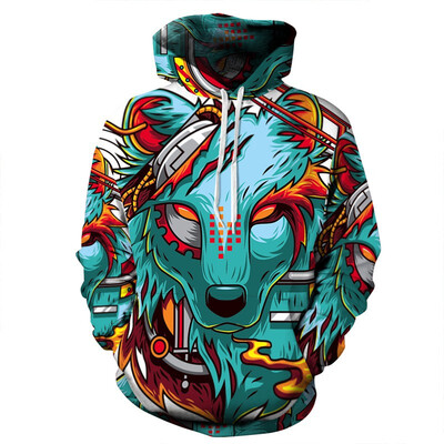 

AOWOFS Christmas 3D Digital Printing New Plus Size Mens Hoodies Parent-child Sweater Kids hoodie Womens Pullover Hoodie QYDM153-TZ028