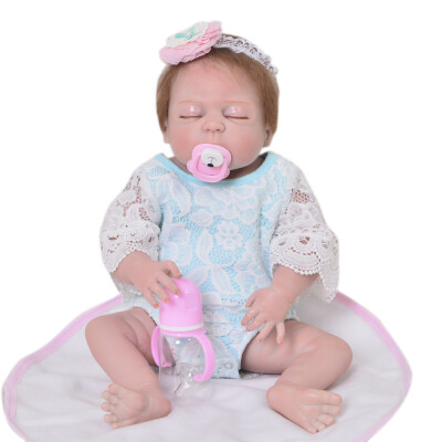 

23 Realistic Purple Princess Reborn Baby Girl Full Silicone Vinyl Doll Lifelike Reborn Babies Doll Toy For Children Xmas Gifts