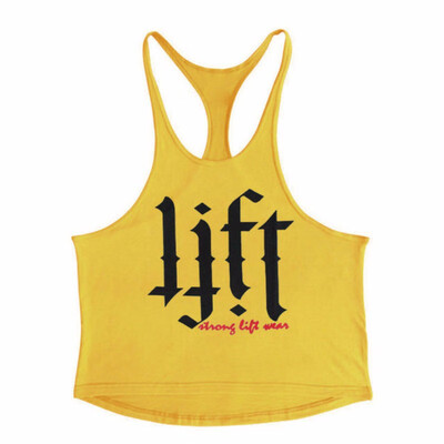 

Mens Fitness Bodybuilding Pure Cotton Suspender Sports vest