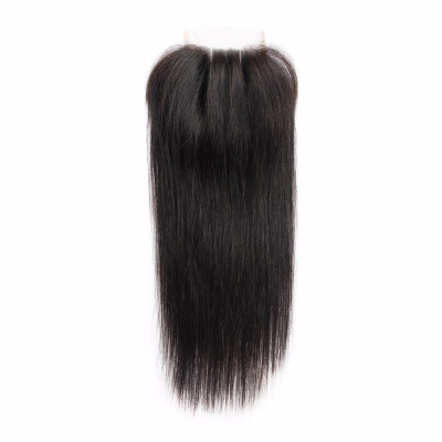 

Nami Hair Best Quality 4x4 Lace Closure Chinese Straight Virgin Hair Free Middle Three Part Human Hair Closure