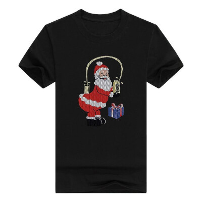 

Eggnog Santa Sweatshirt Eggnog Sweater Ugly Mens T-Shirt Broadcloth Shirt