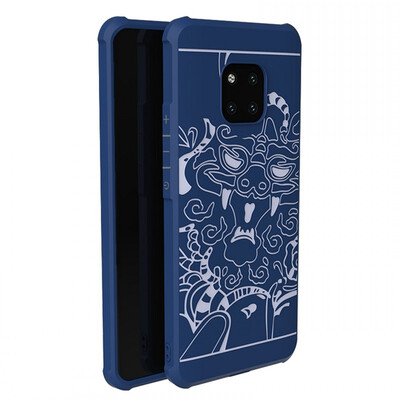 

Goowiiz Phone Case For Huawei Mate 20Mate 20 Pro Carved Dragon Thin Matte soft Silicone Prevent falling