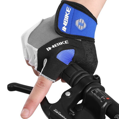 

INBIKE Cycling Gloves Men Mountain Bike Gloves 5MM Gel Pad Shock-Absorbing Anti- Slip Racing Breathable MTB Road Bicycle Gloves