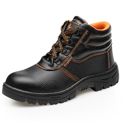 

Ishmaiah steel head steel smash-proof puncture function mens boots safety shoes comfortable breathable G210 high to help black 39