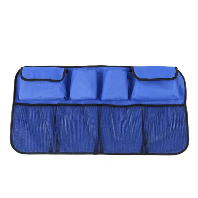 

Auto Car Organizer Trunk Back Seat Universal Storage Bag Mesh Net Pocket Blue