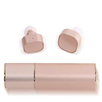 

True Wireless Stereo TWS K3 Mini Invisible Double Earpiece Wireless Sport Earphone Bluetooth 42 Headset with 500mAh power bank
